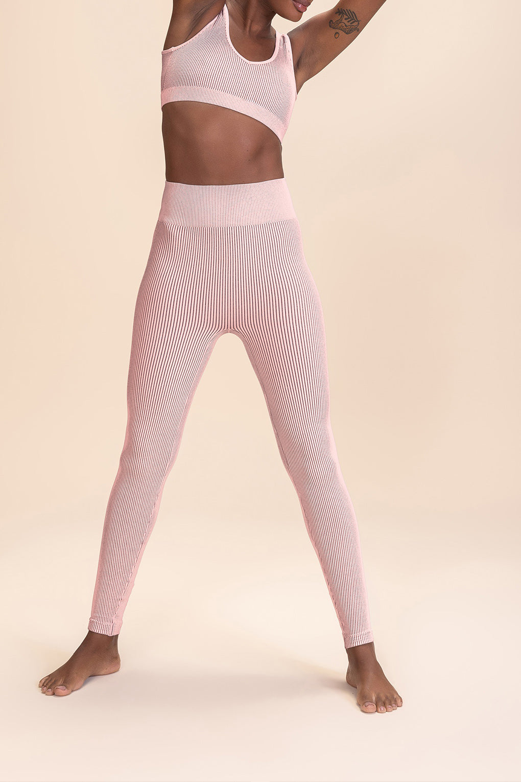 Rib Classic Seamless V-neck Sports Bra