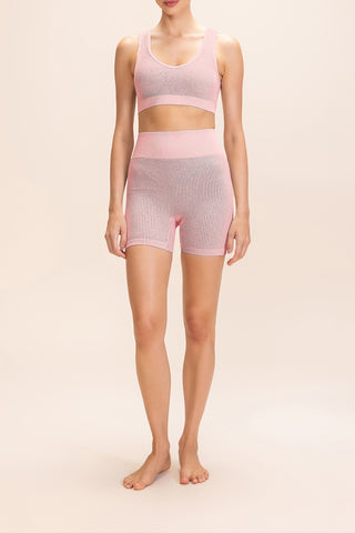 Rib Classic Seamless V-neck Sports Bra