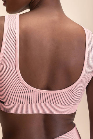 Rib Classic Seamless V-neck Sports Bra