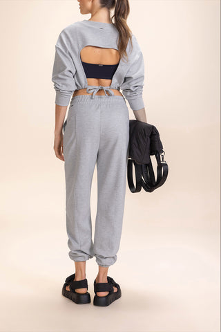 Sleek Long Sleeve Crop Sweatshirt