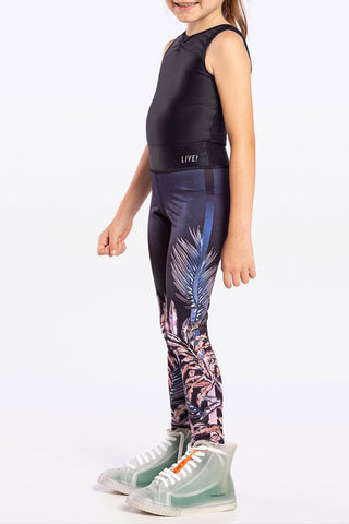Kids Deep Garden Reversible Denim Legging