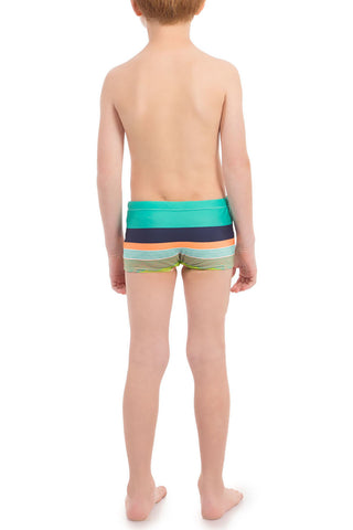 Sea Dusk Kids Swim Trunks