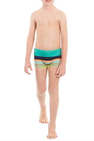 Sea Dusk Kids Swim Trunks