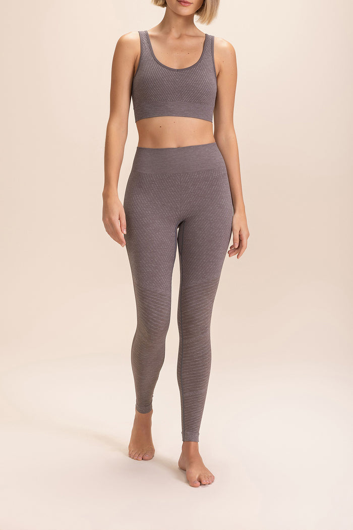 Stripe Seamless Sports Bra