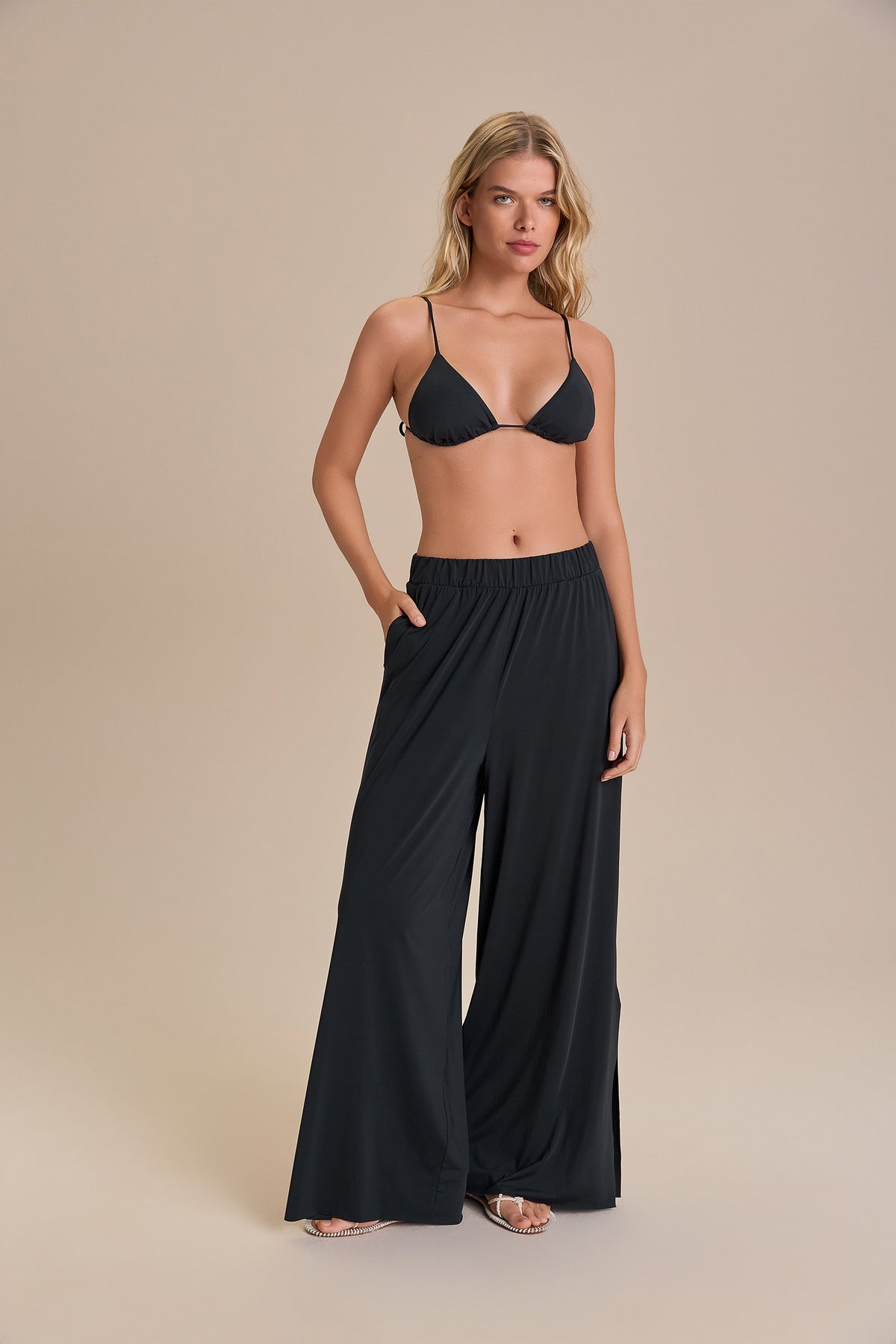 Wide Slit Pants
