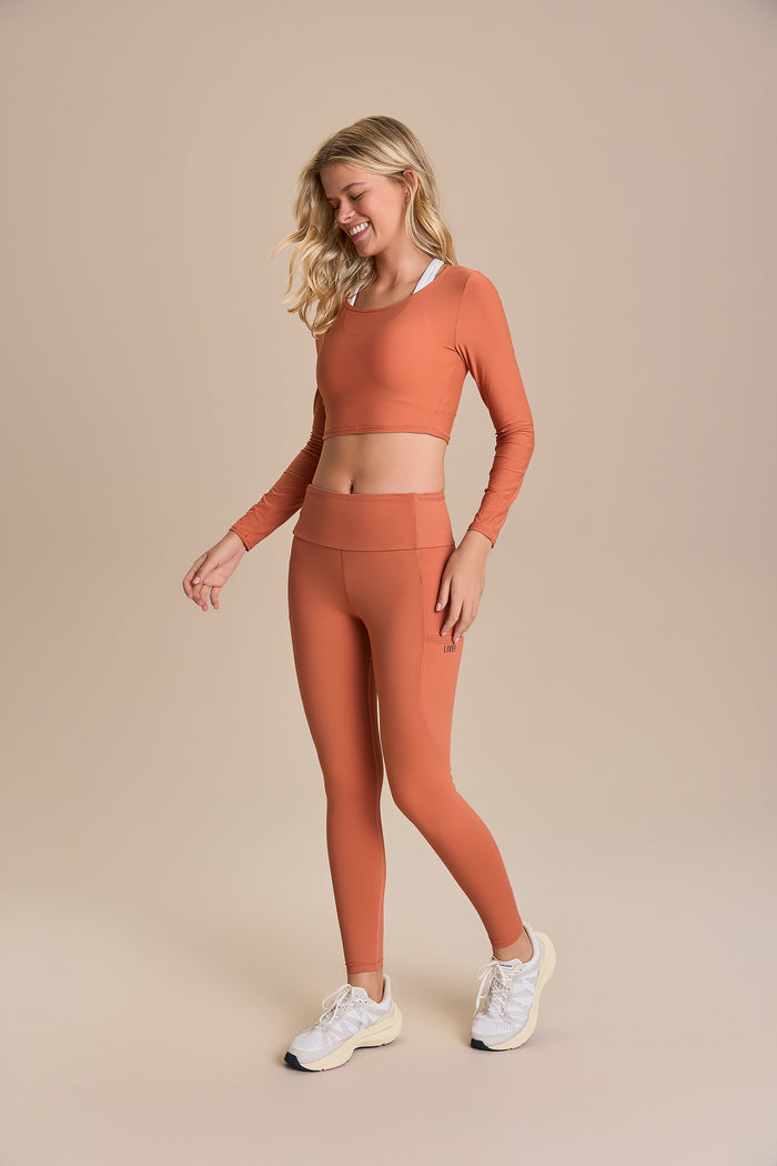 Harmony Crop Long-Sleeve Top