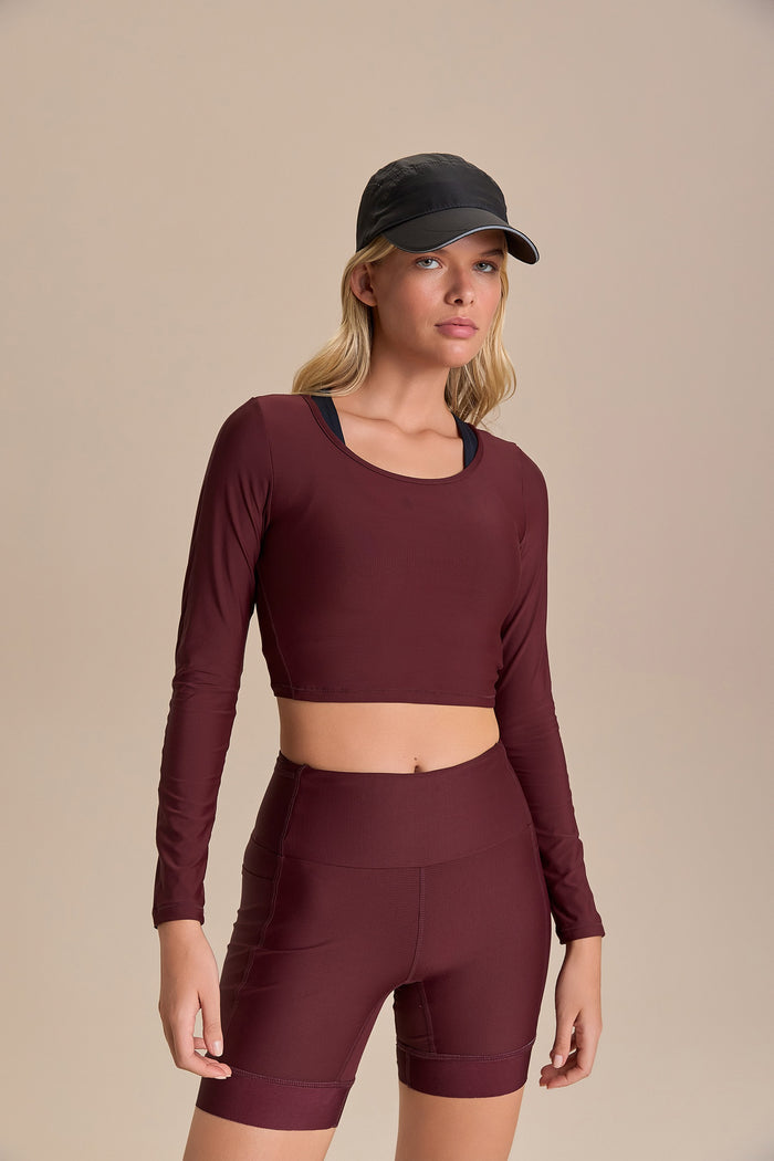 Harmony Crop Long-Sleeve Top