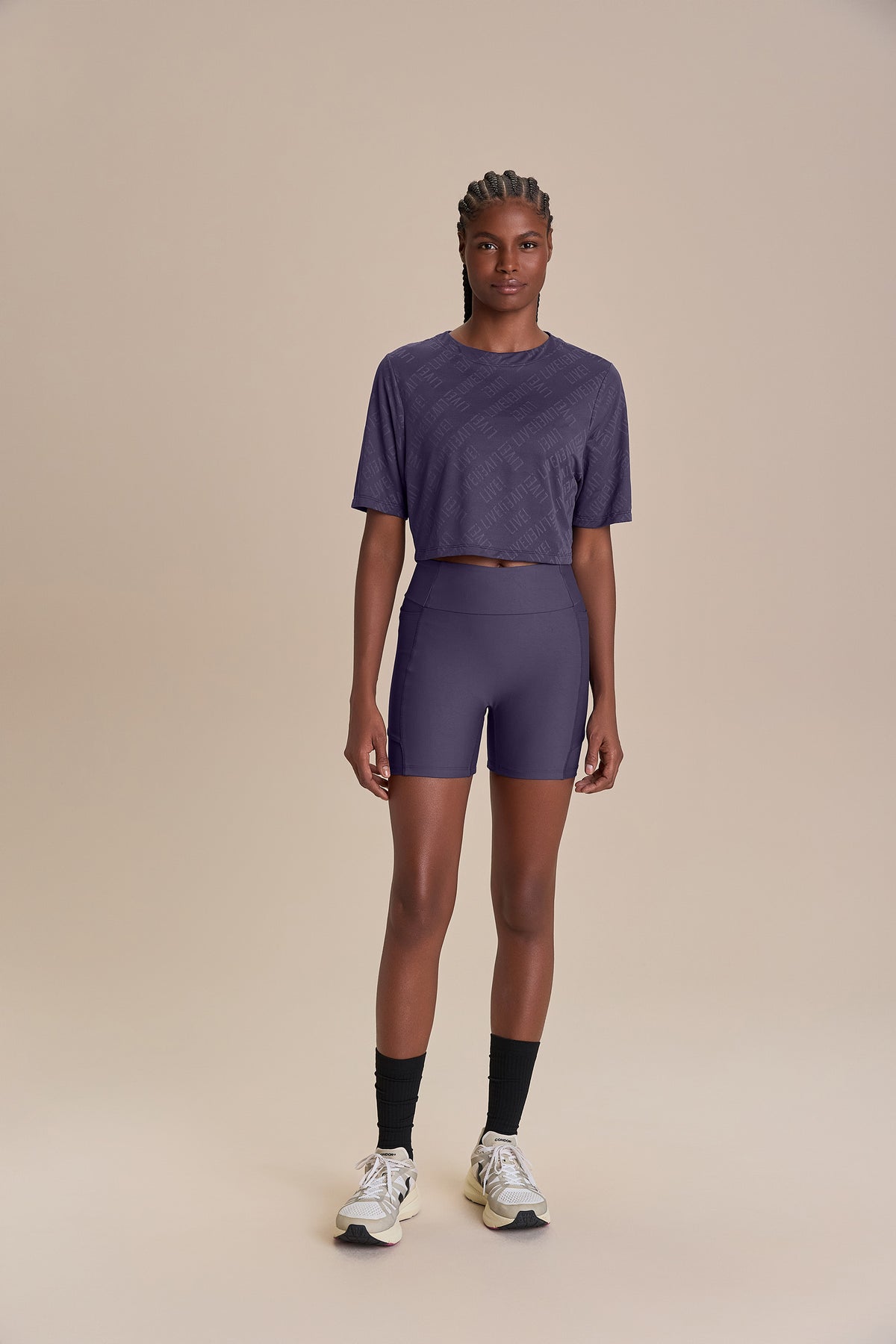 LIVE! Mesh Jacquard Top