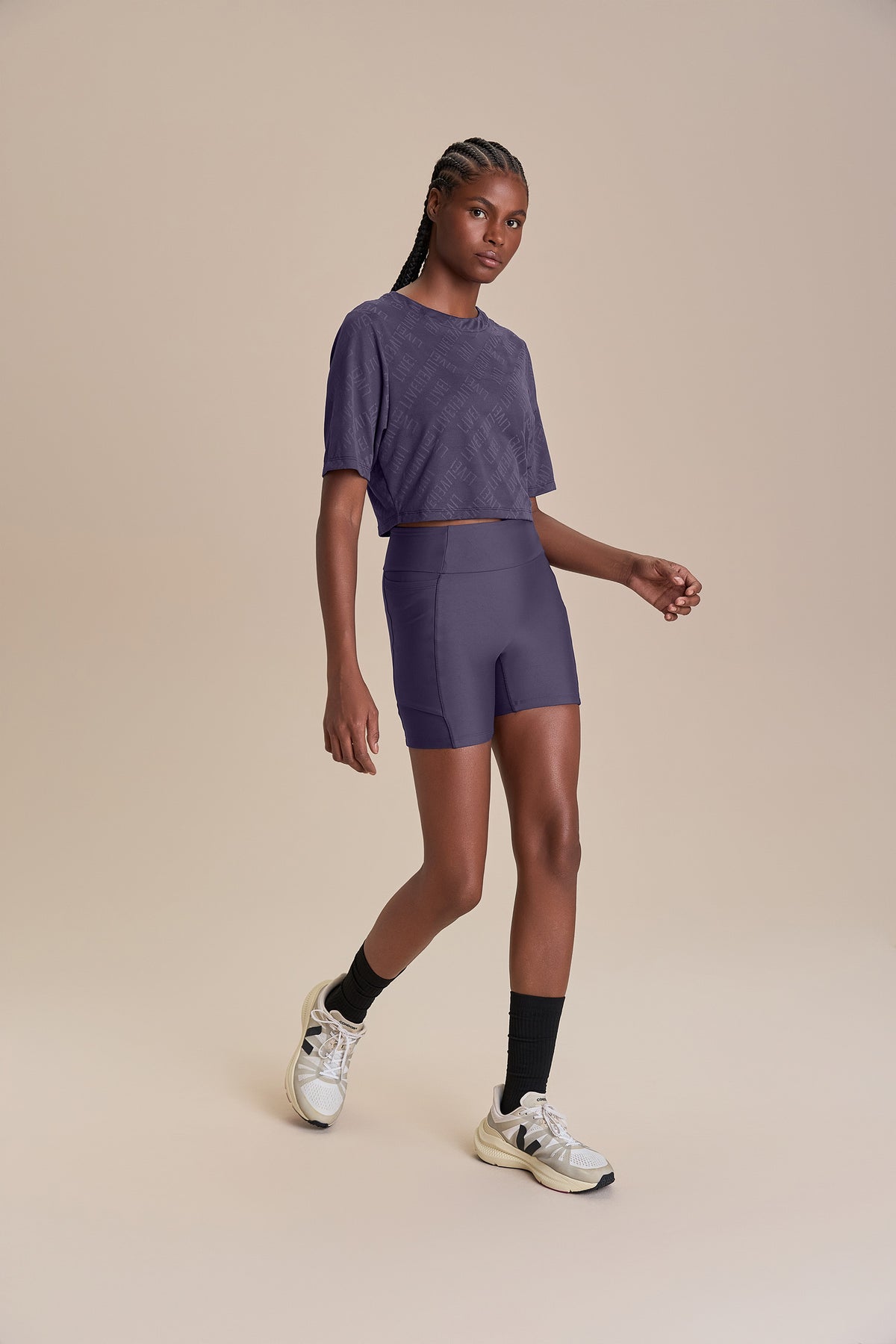 LIVE! Mesh Jacquard Top