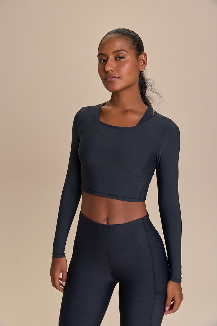 Harmony Crop LS Shirt