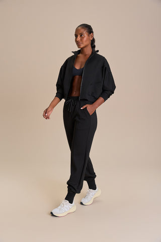 Modal Strips Sweatshirt Jacket