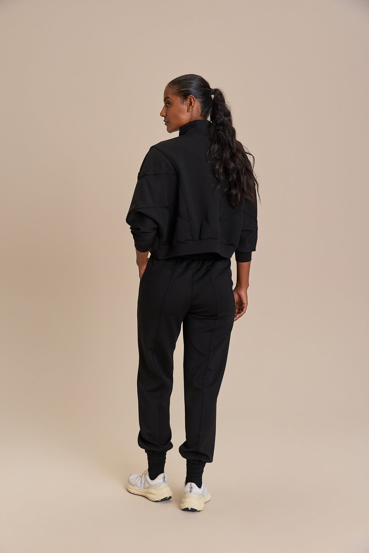 Modal Strips Sweatshirt Jacket