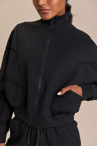 Modal Strips Sweatshirt Jacket