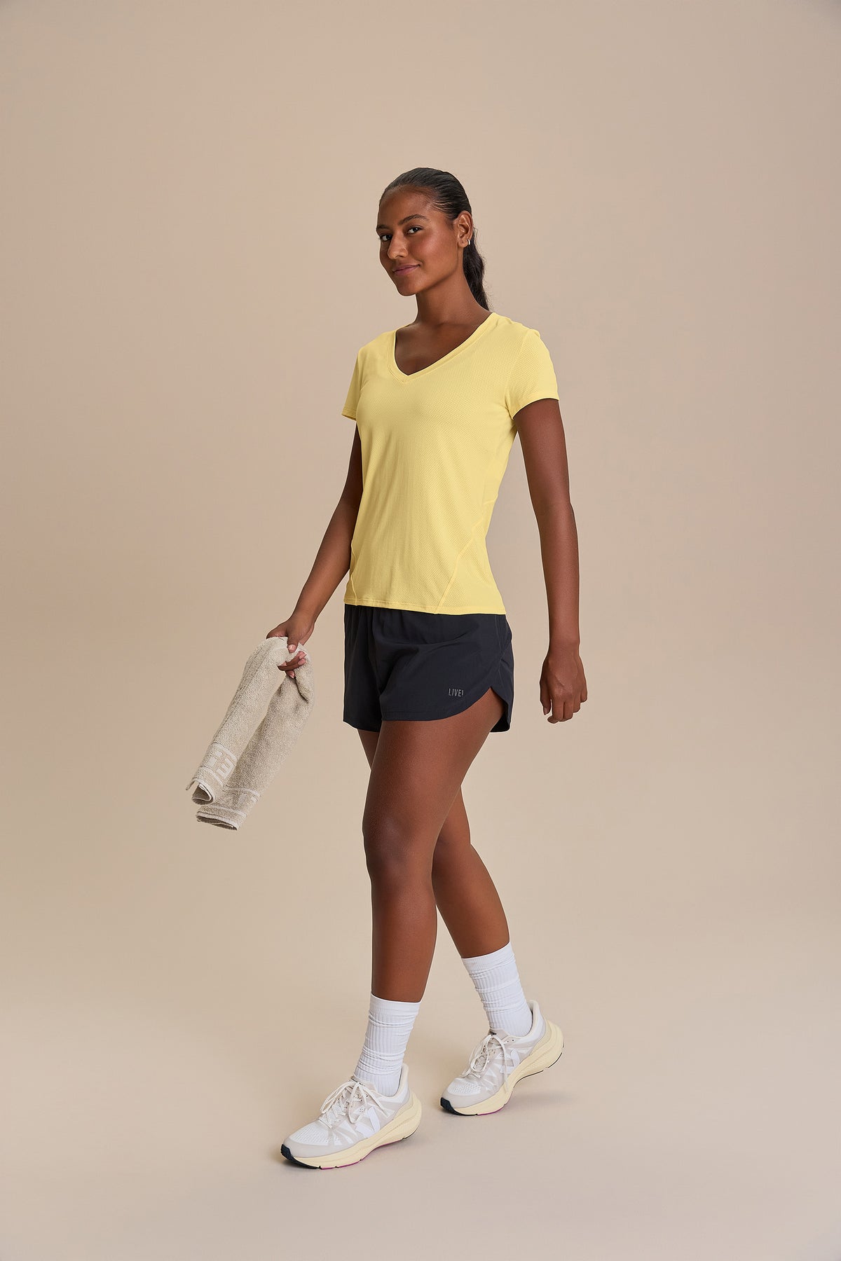 Action Side V-Neck T-Shirt