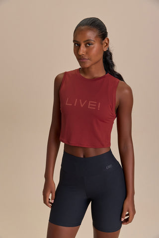 LIVE! Comfort Crop Tank Top