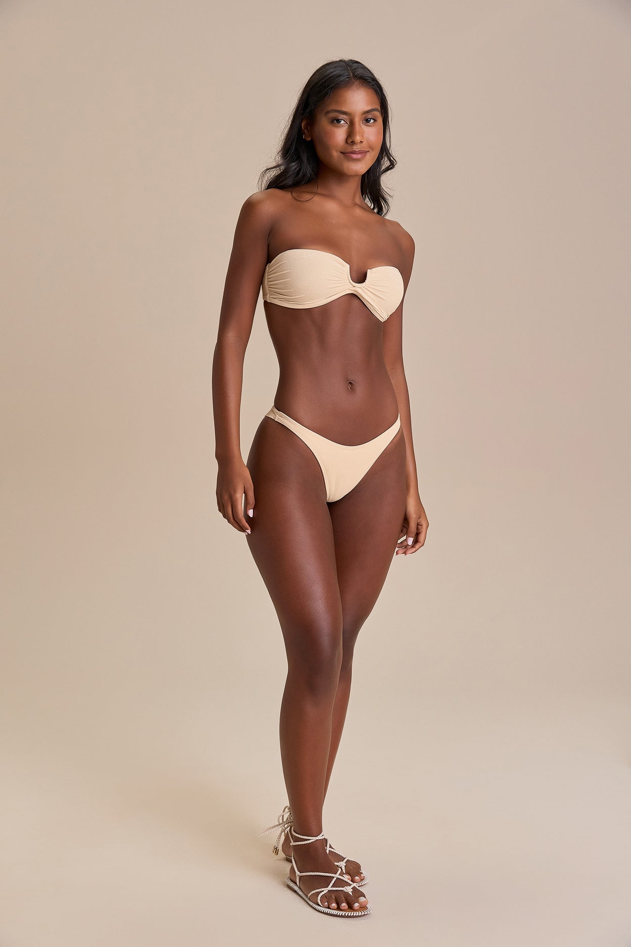 Spell High-Cut Thong Bikini Bottom