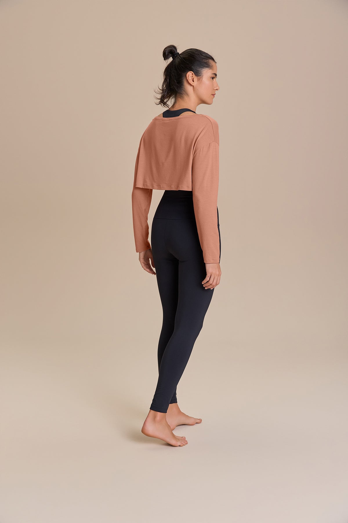 Serene Whisper Slate Long Sleeve Top