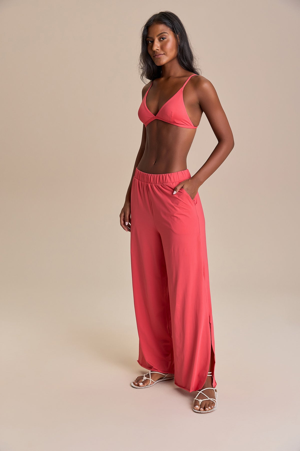 Wide Slit Pants
