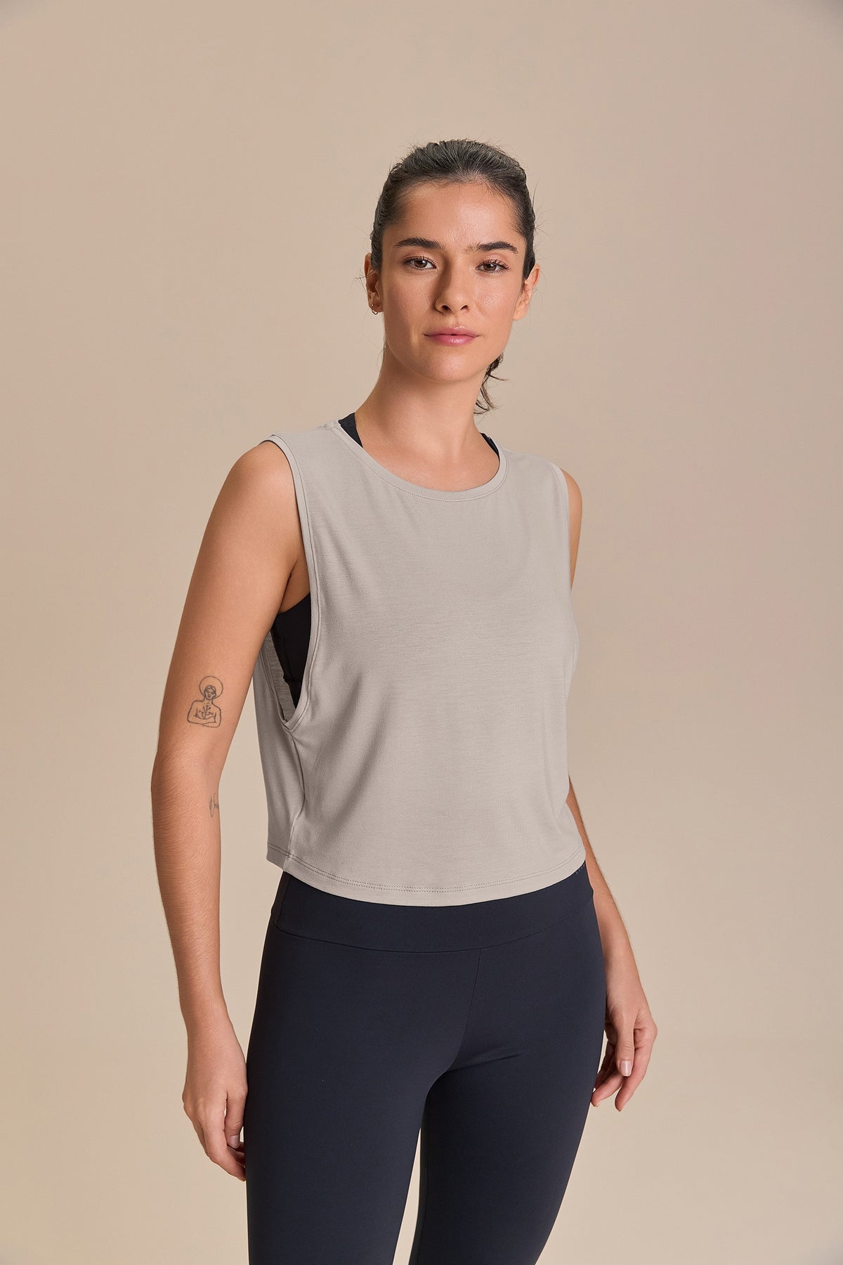 Serene Whisper Slate Tank Top