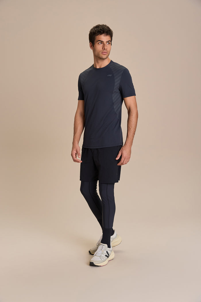 Men's Comfy Line Link T-Shirt - Black