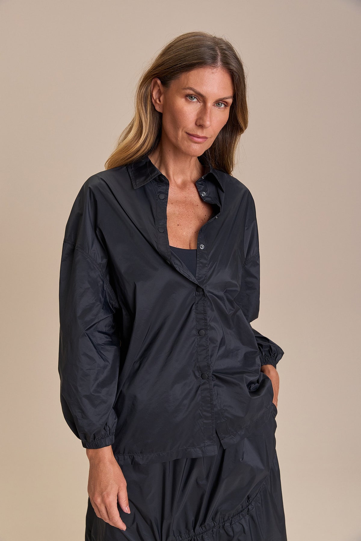 Oversized Nylon Light Shirt