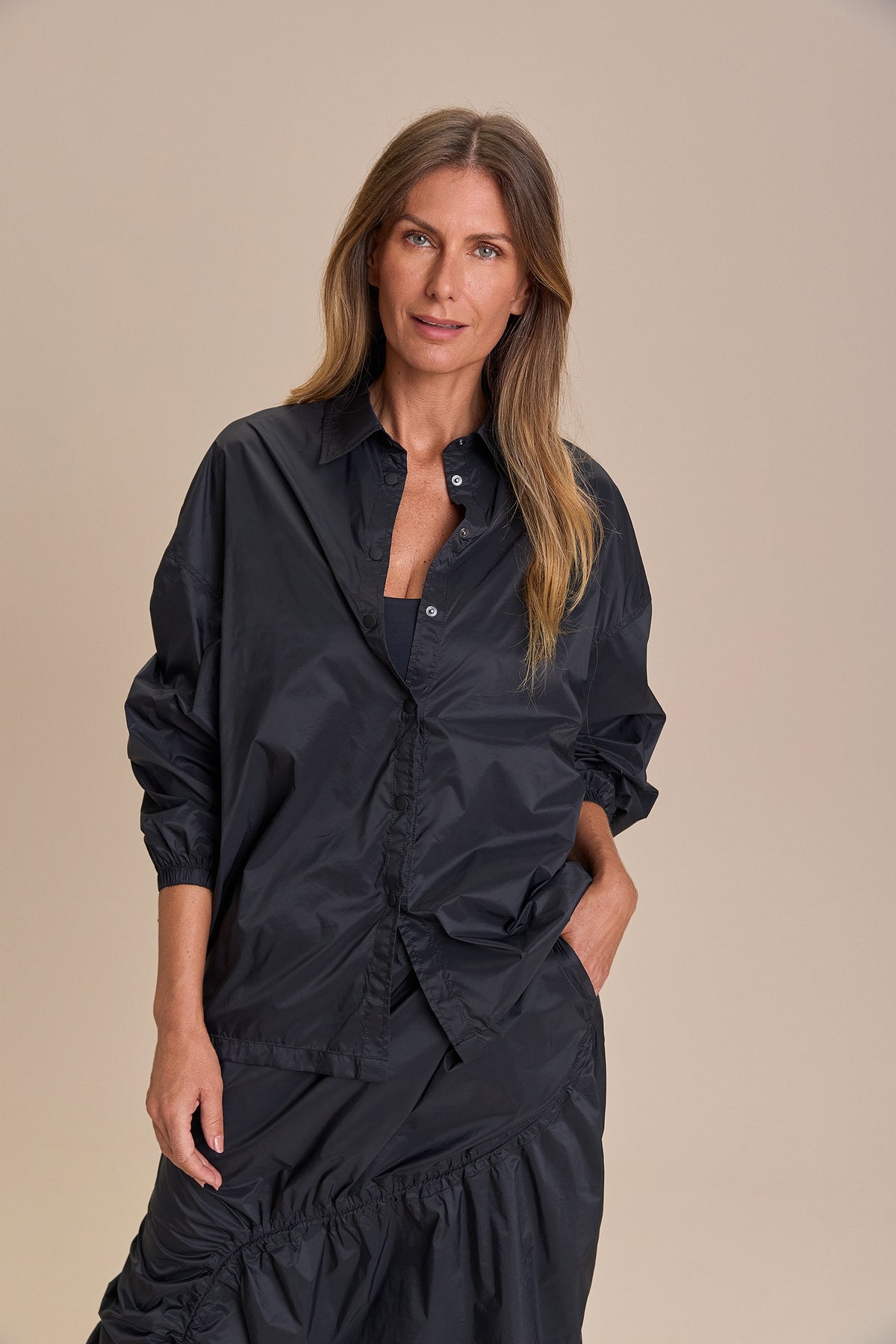 Oversized Nylon Light Shirt