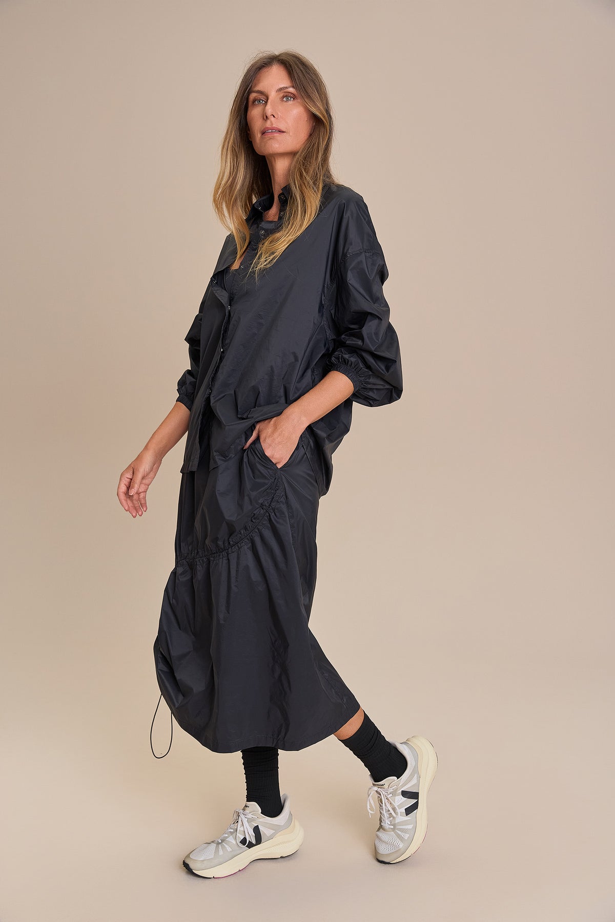 Oversized Nylon Light Shirt