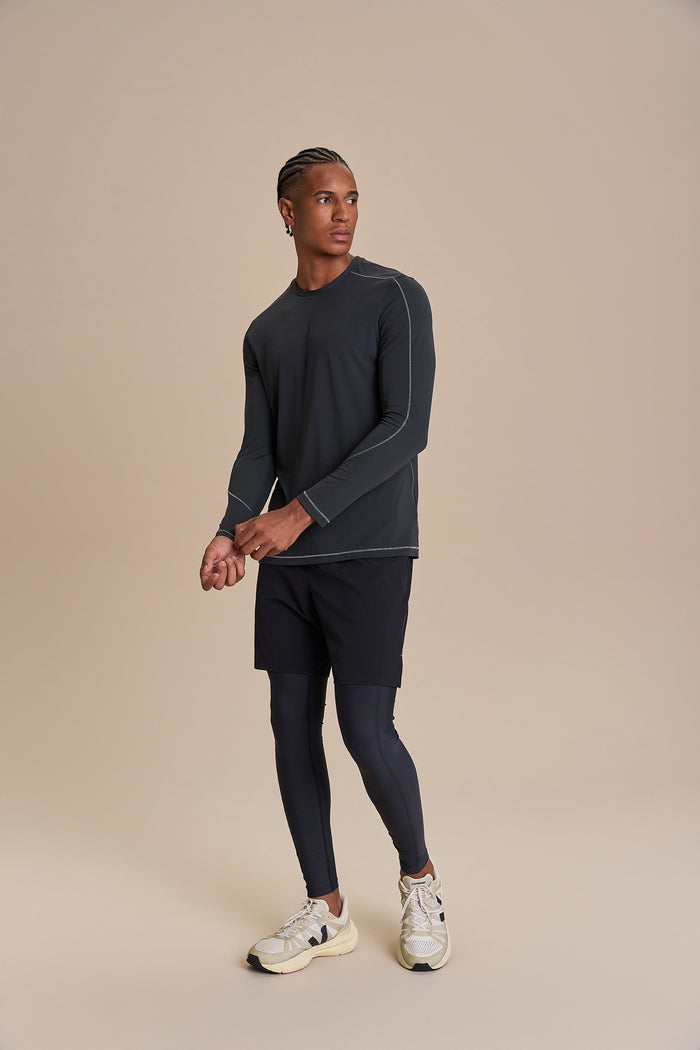 Men's Fit Long Sleeve Stretch T-Shirt