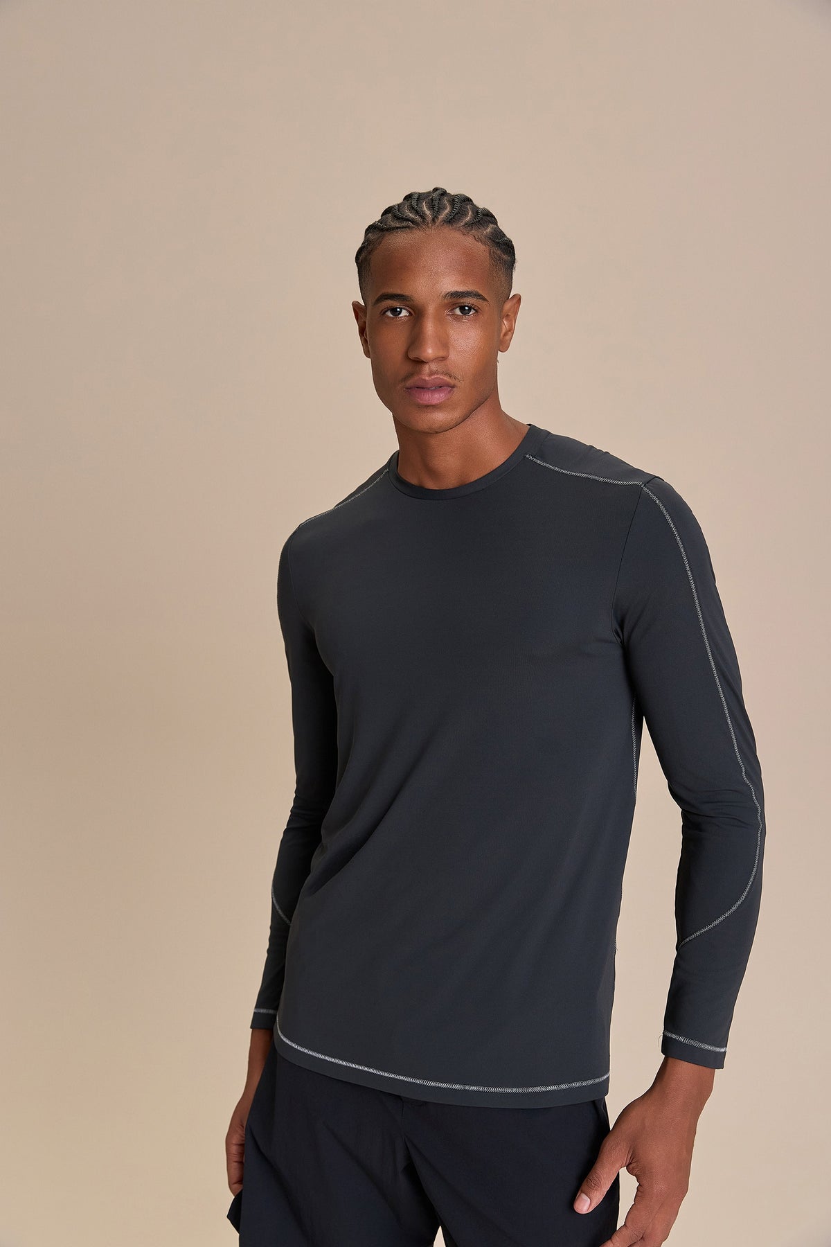 Men's Fit Long Sleeve Stretch T-Shirt