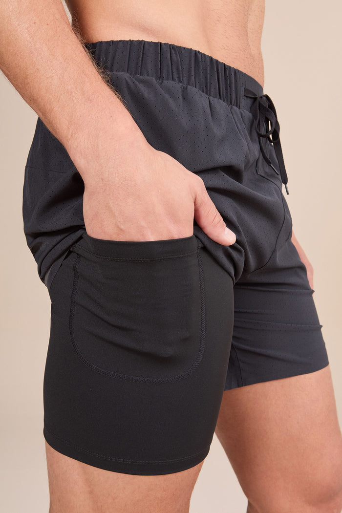 3" Nylon Sweat Fast Shorts