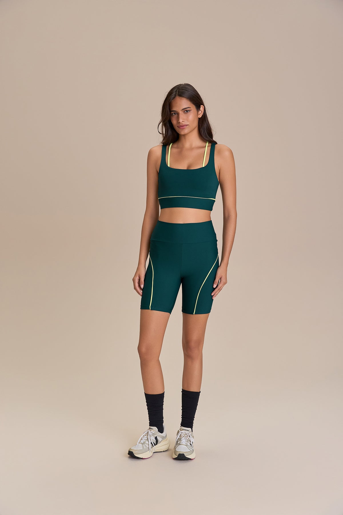 Contrast Piping Shorts