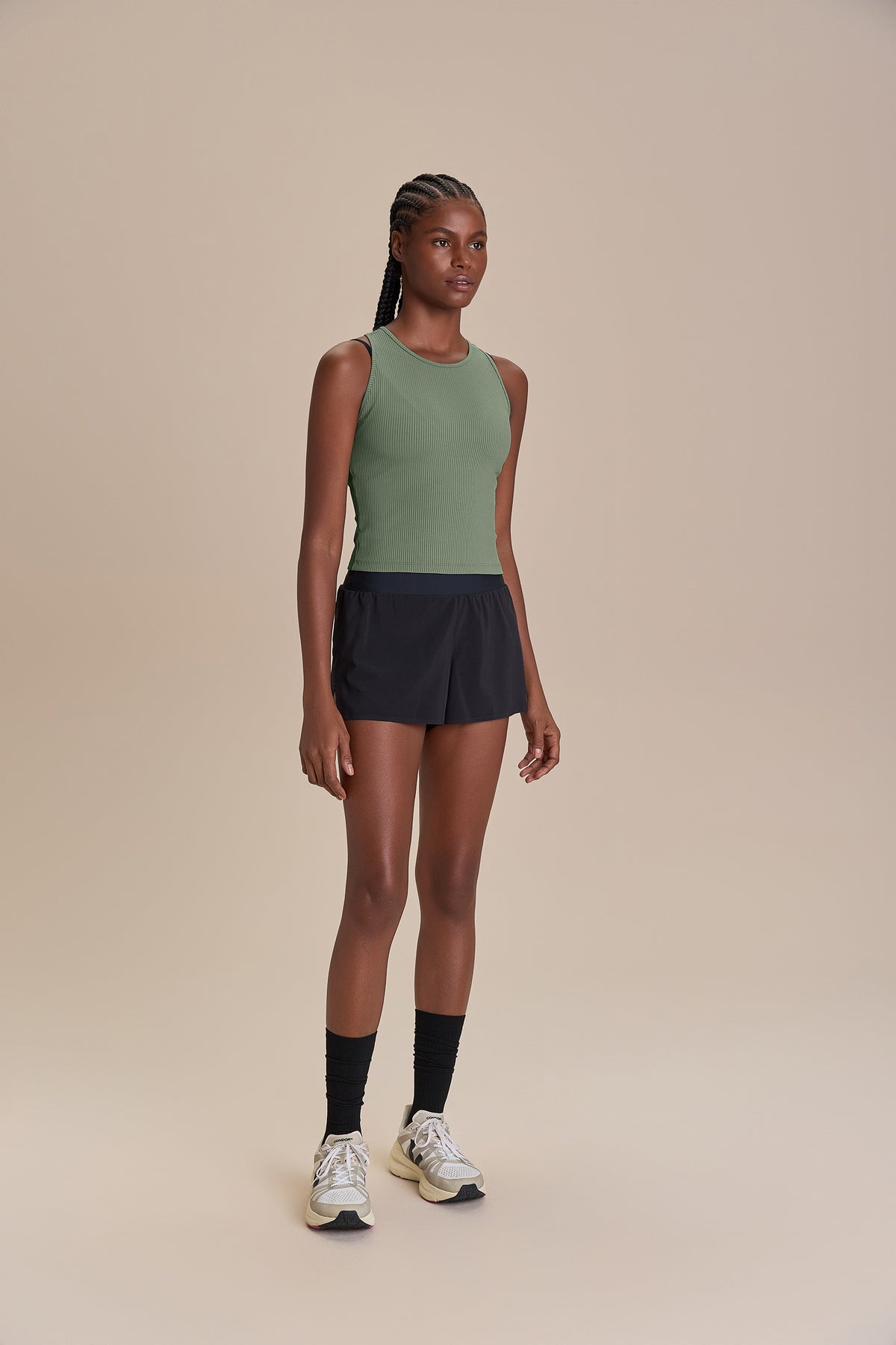 Way Cross Rib Tank Top