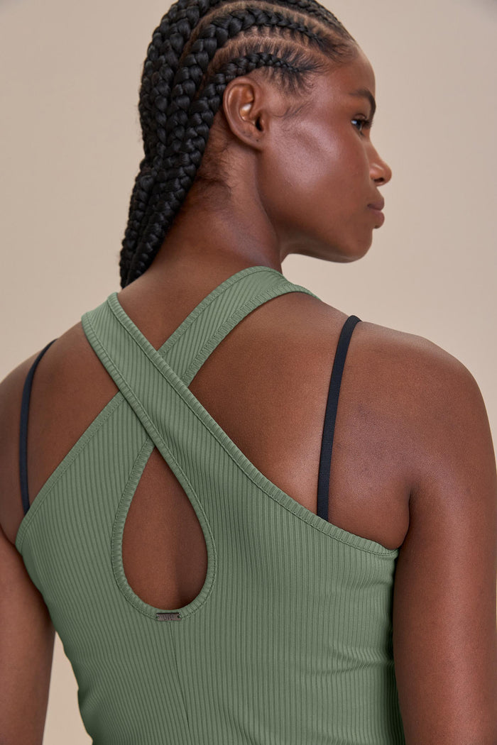 Way Cross Rib Tank Top