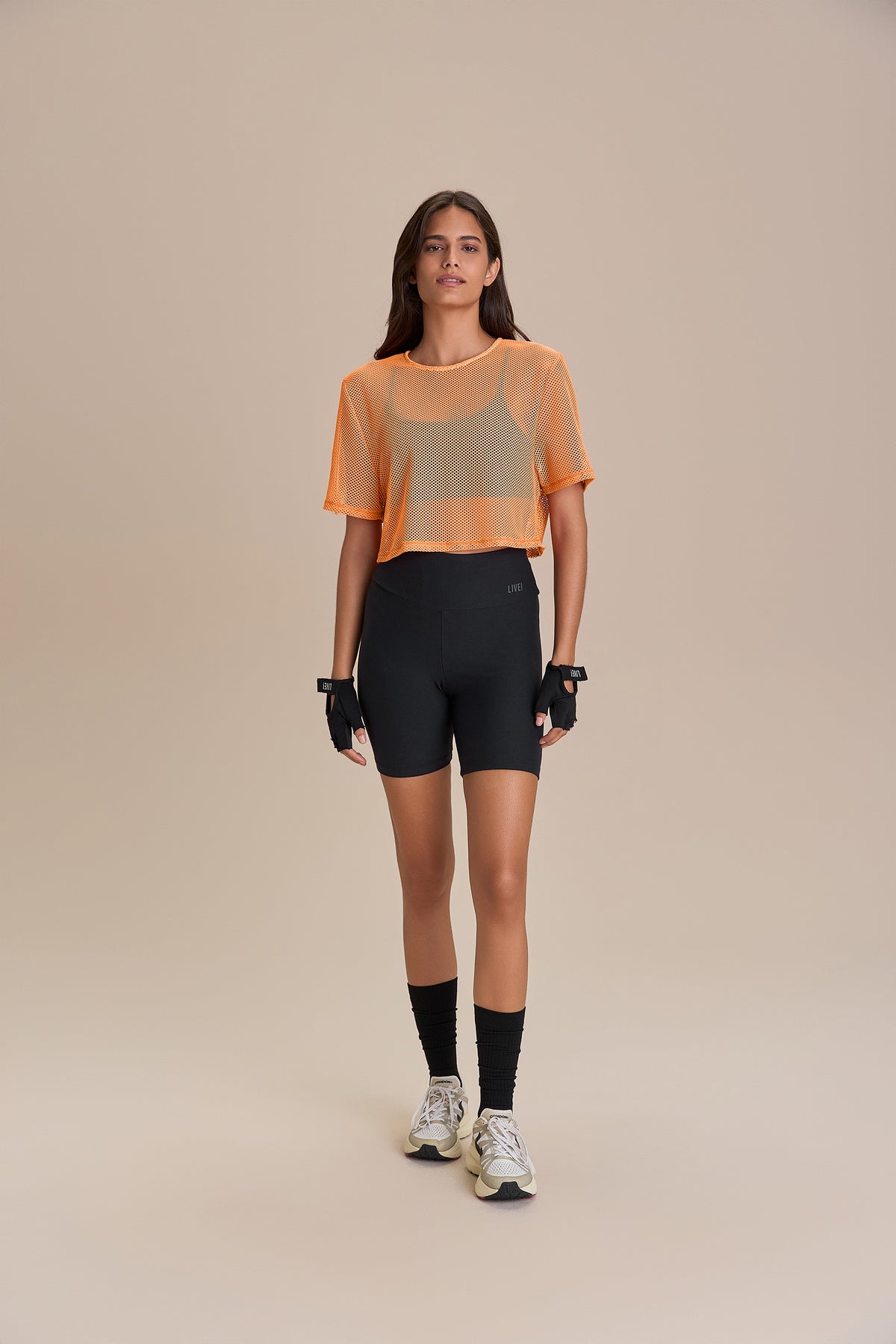 Net Cropped T-Shirt