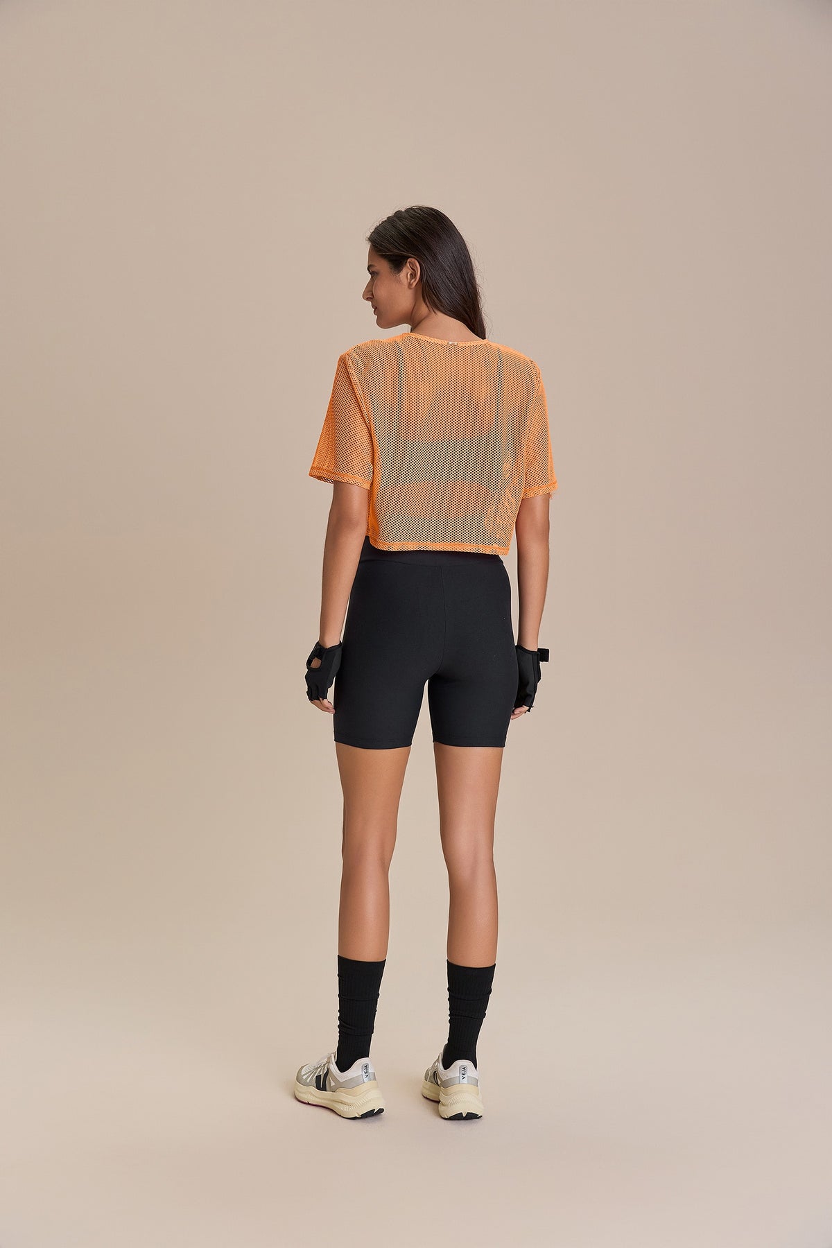 Net Cropped T-Shirt