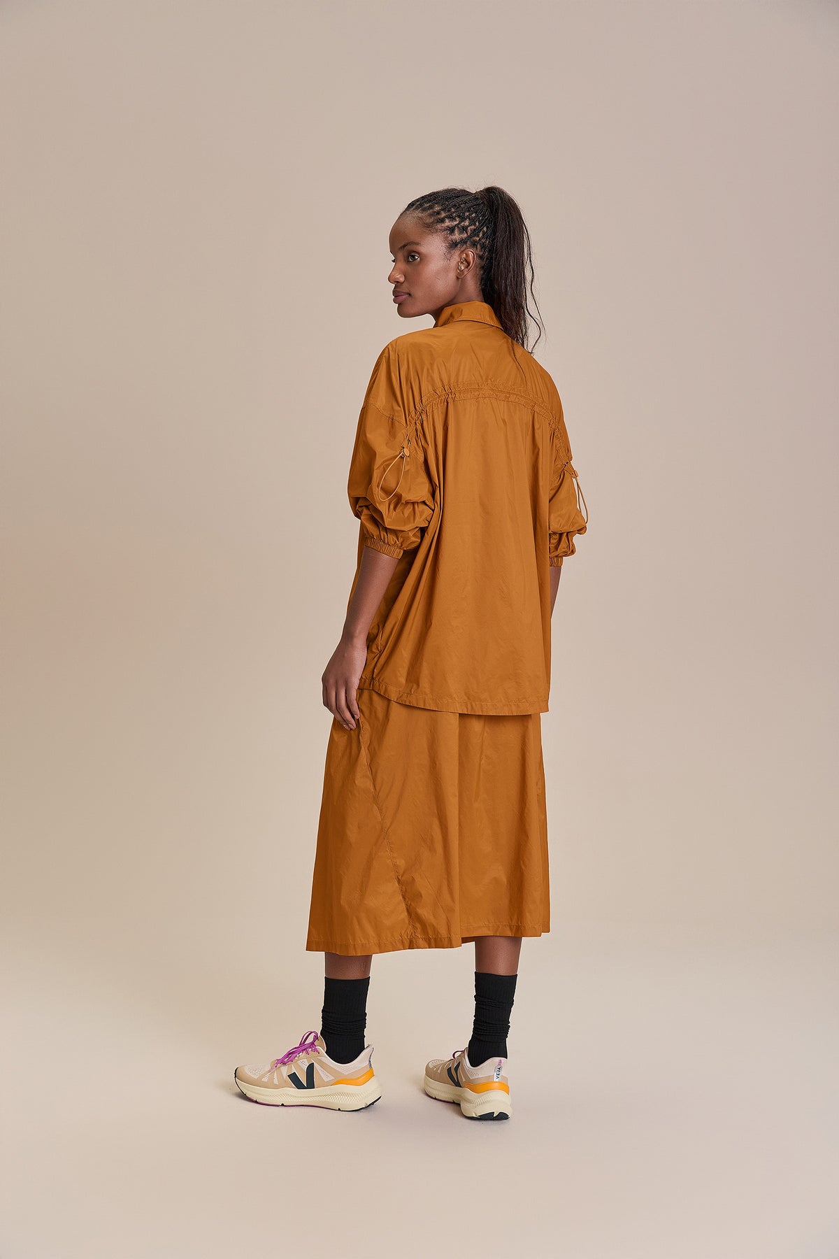 Nylon Light Midi Skirt