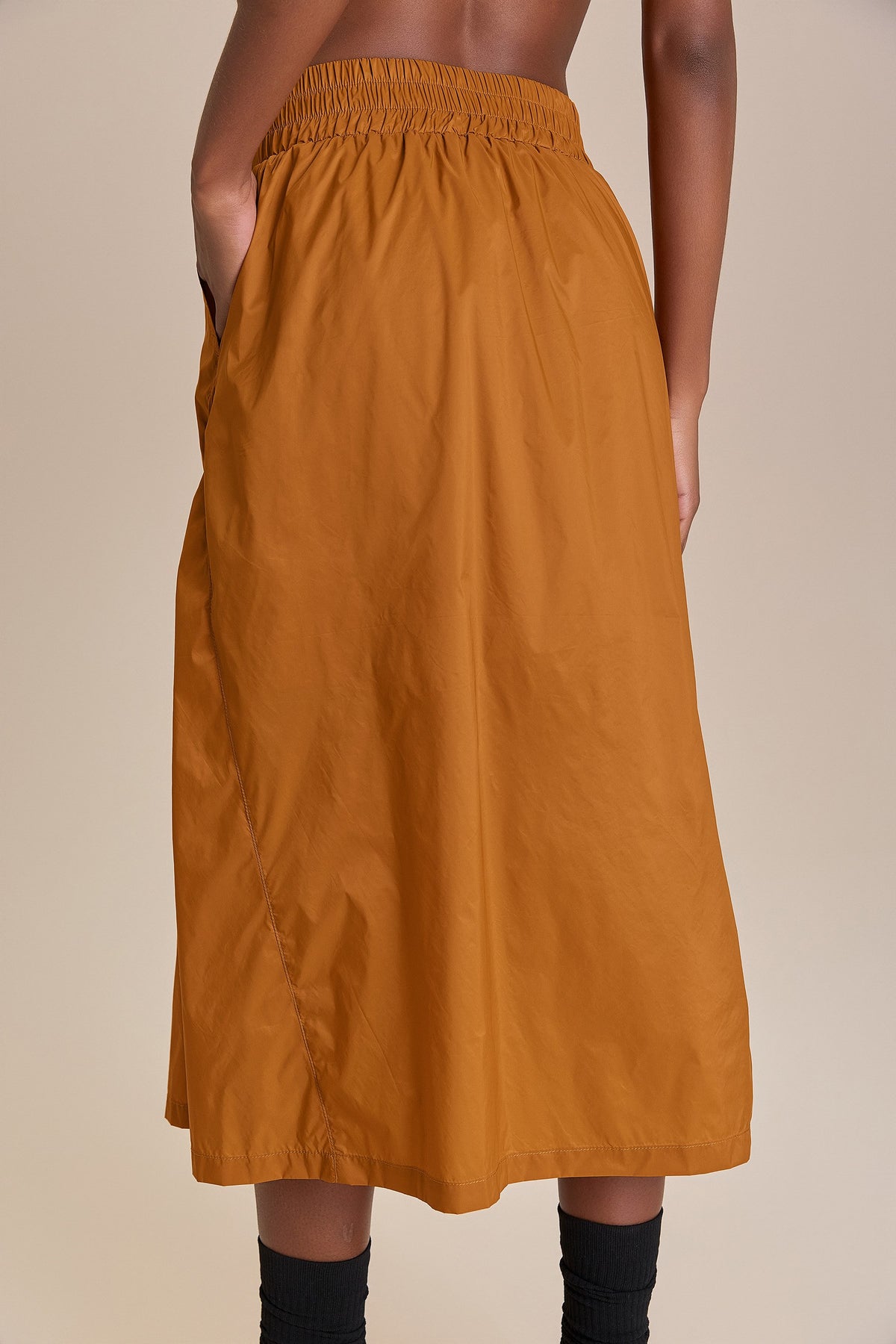 Nylon Light Midi Skirt