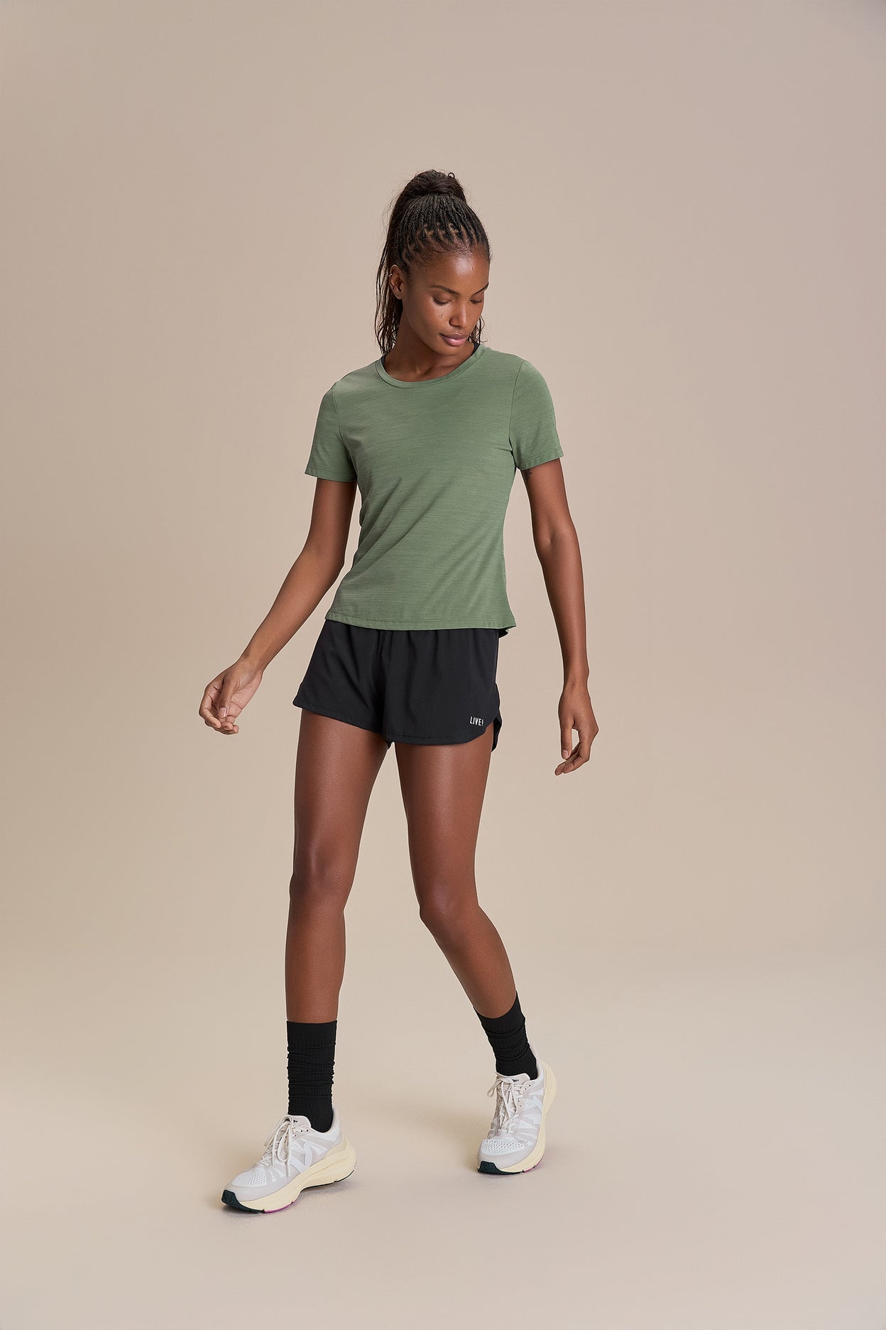 Merged Skin Cut Back T-Shirt