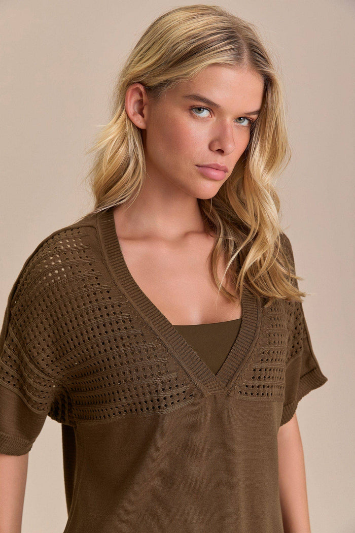 Sporty Knit V Shirt