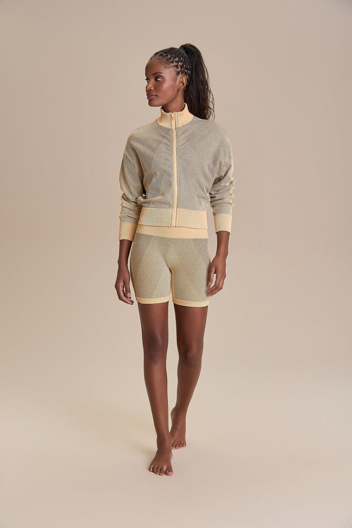 Seamless Diagonal Knit Shorts