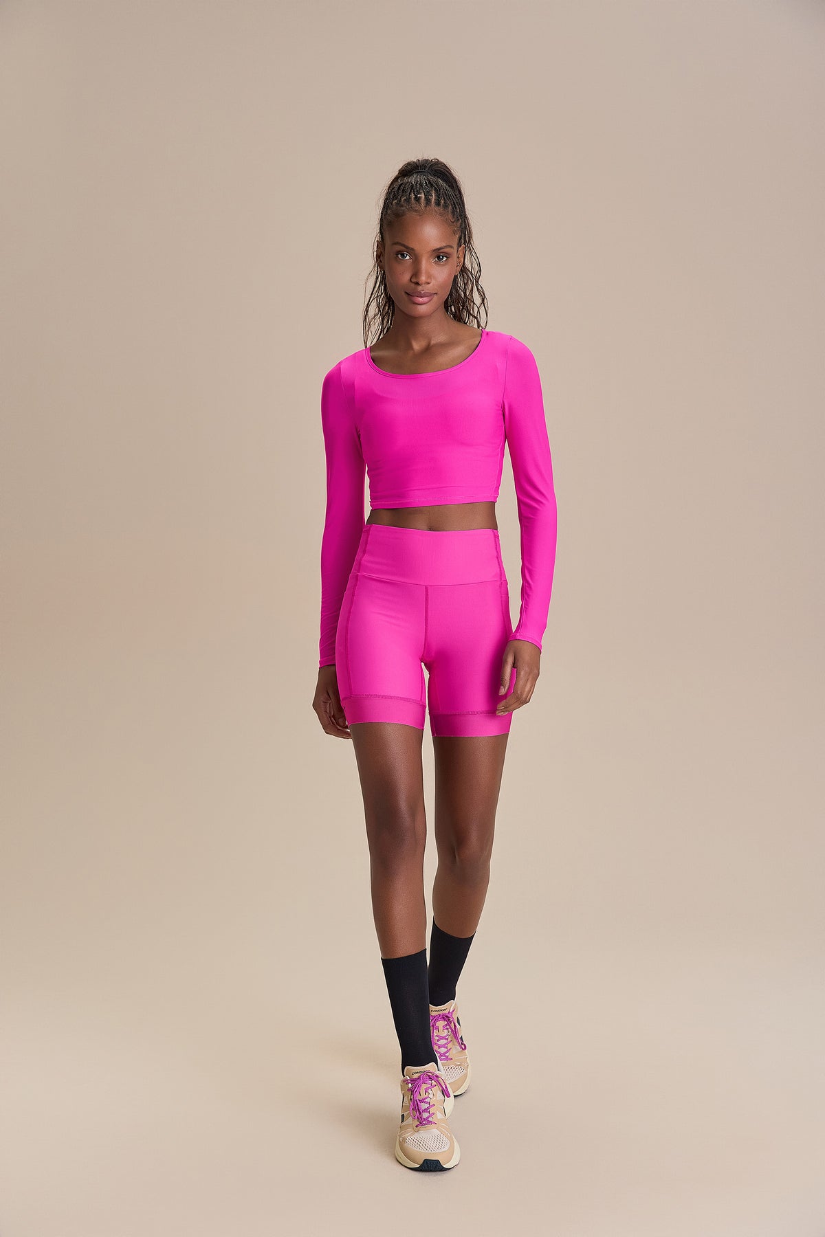 Harmony Crop Long-Sleeve Top