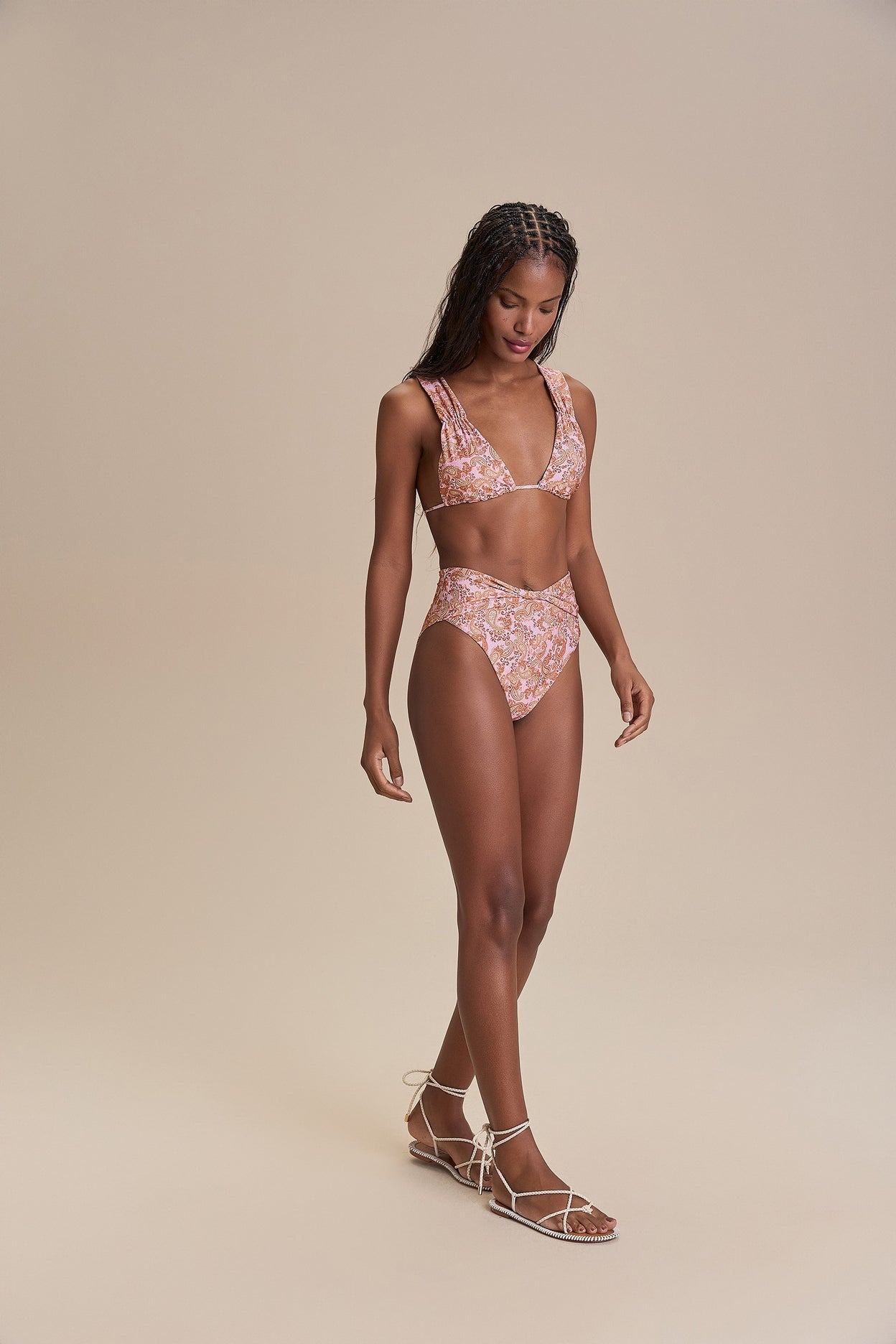 Paisley Hot Pants Bikini Bottom