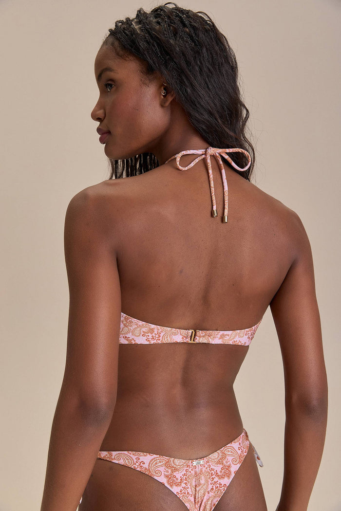 Paisley Tie Side Bikini Bottom