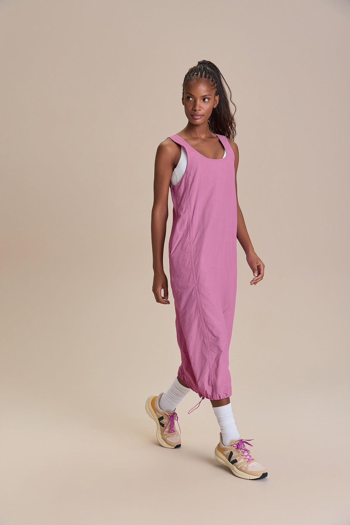 Nylon Net Long Dress