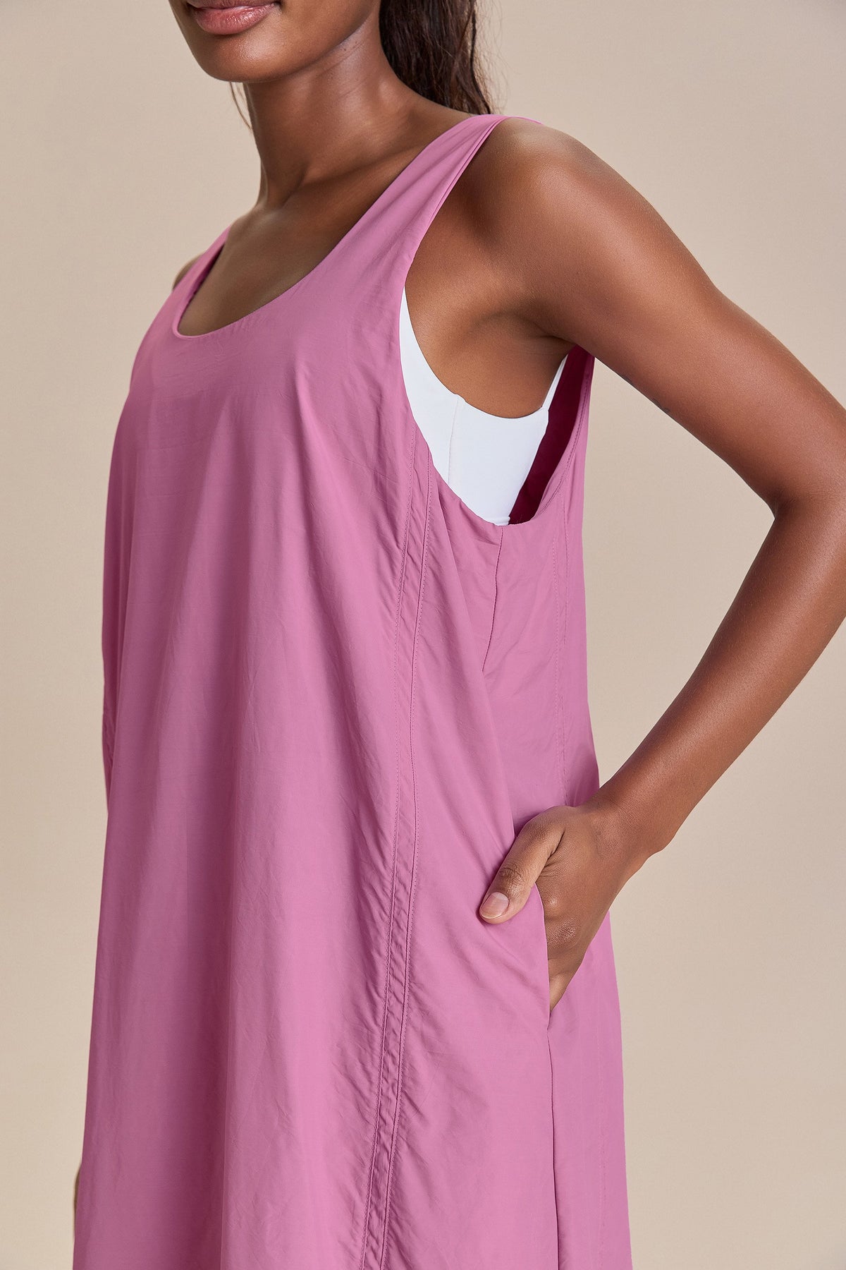 Nylon Net Long Dress