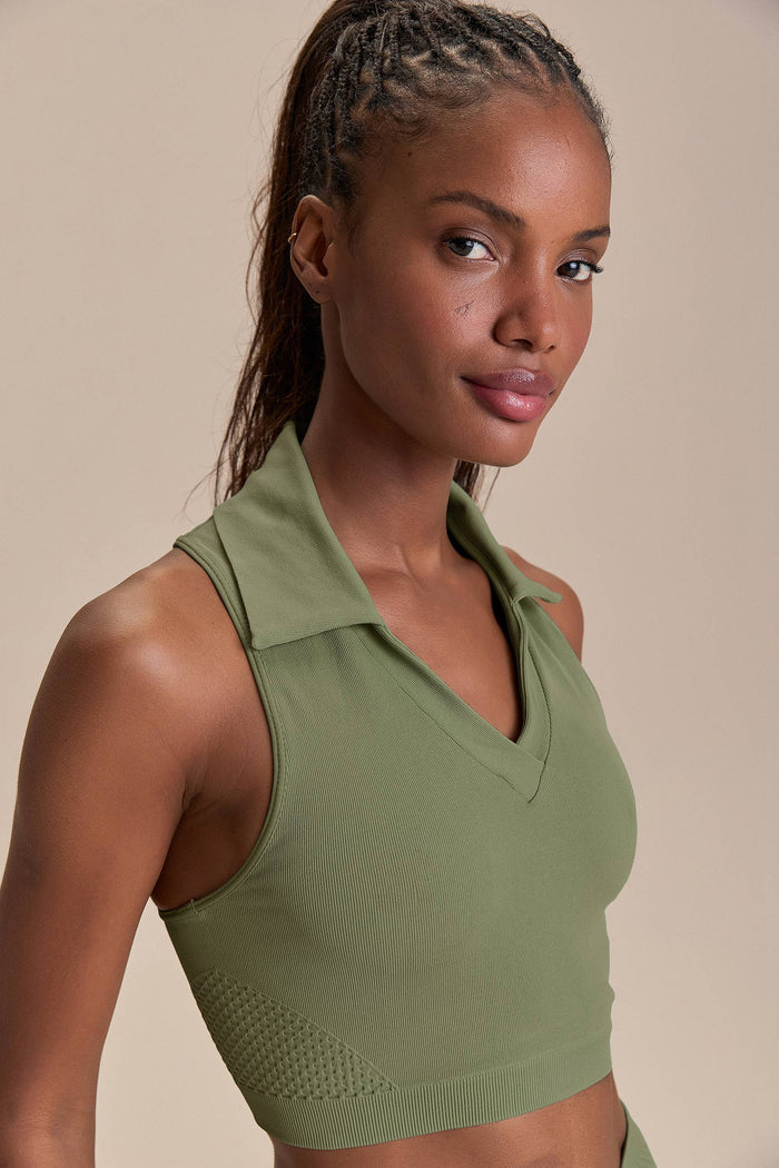 Seamless Knit® Polo V Tank Top