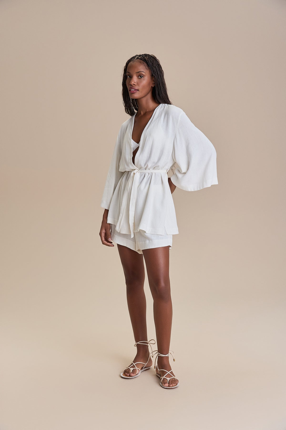 Coastline Frost Kimono