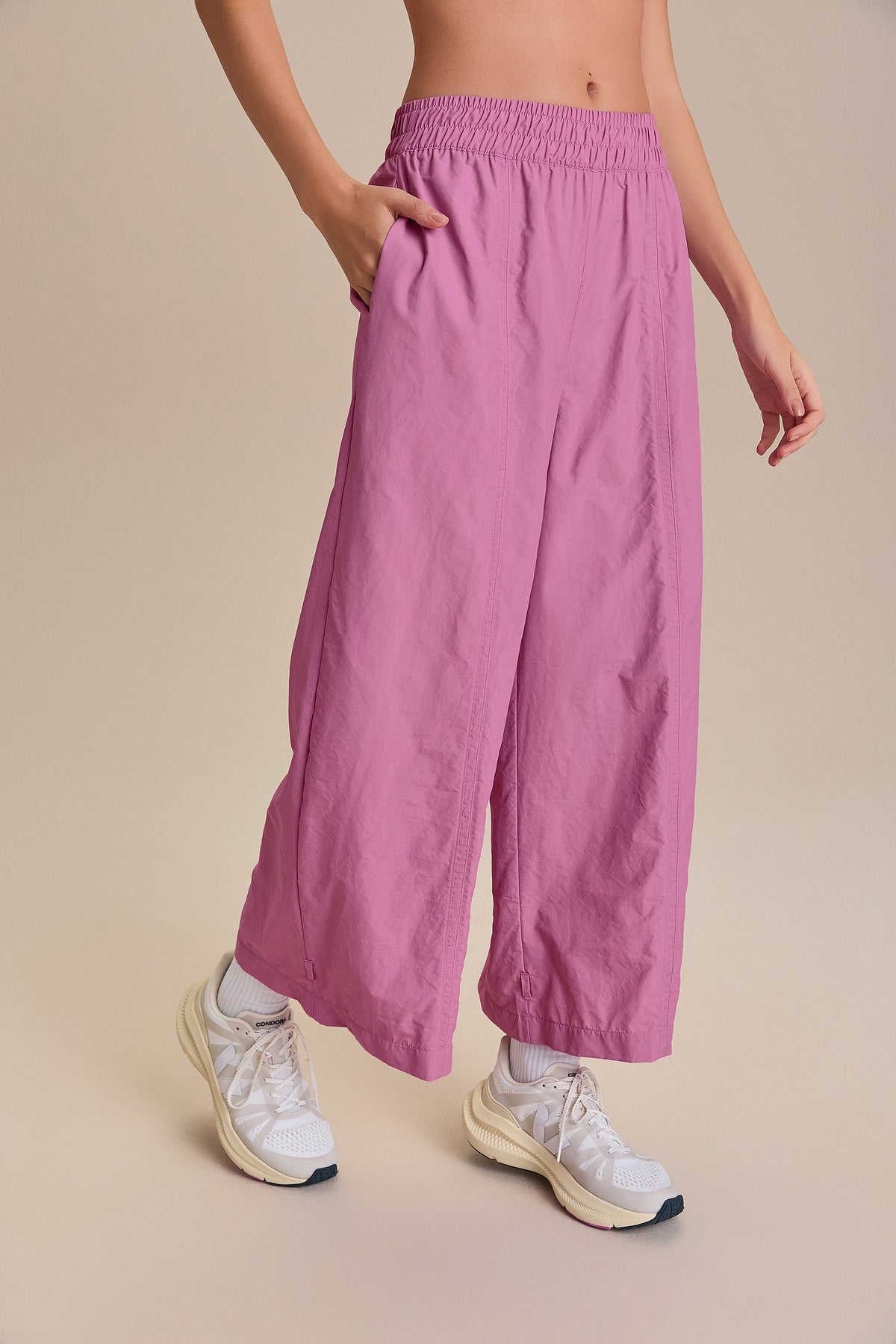 Nylon Net Crop Pants