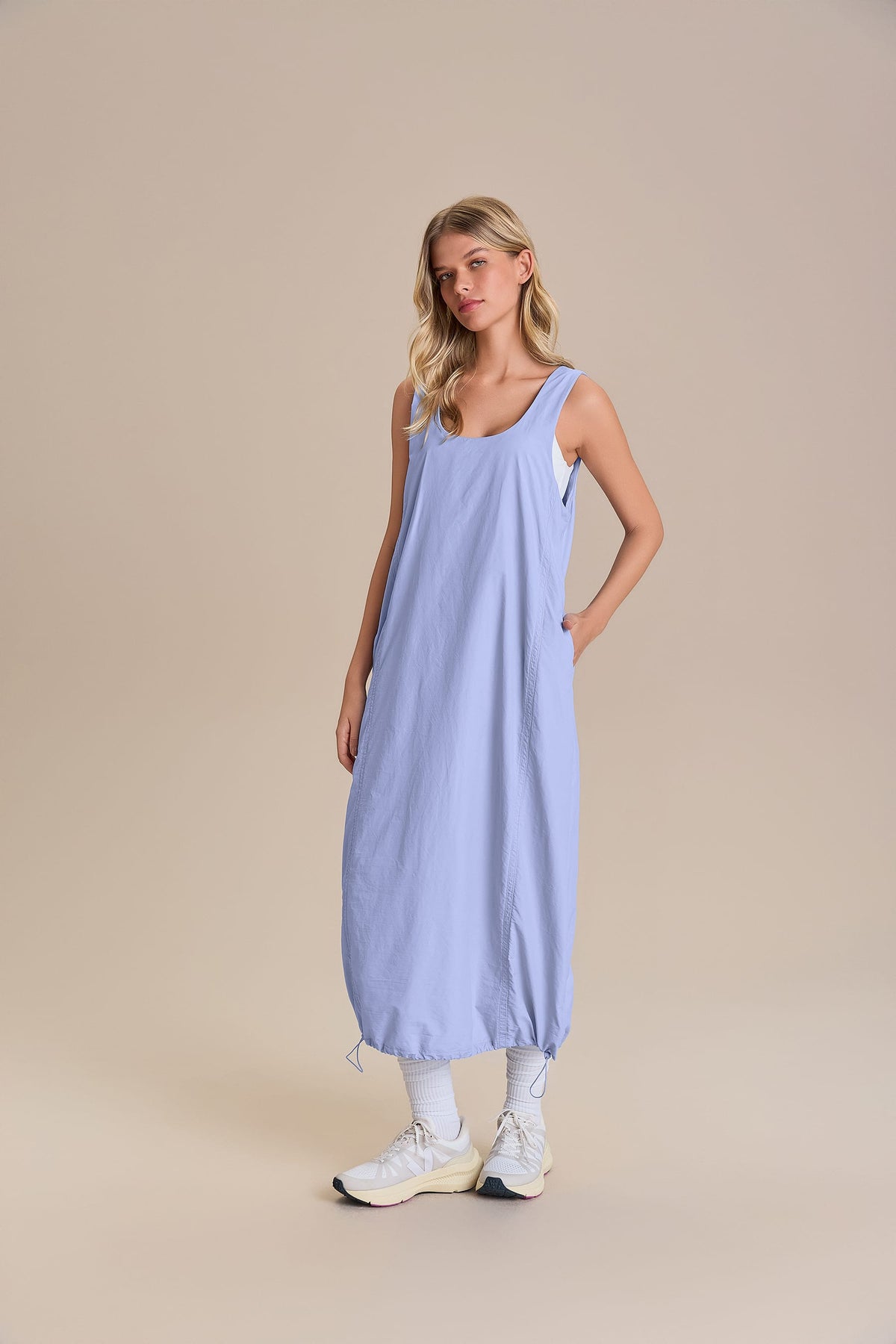 Nylon Net Long Dress