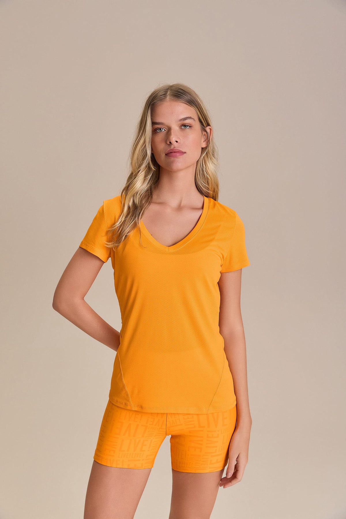 Action Side V-Neck T-Shirt